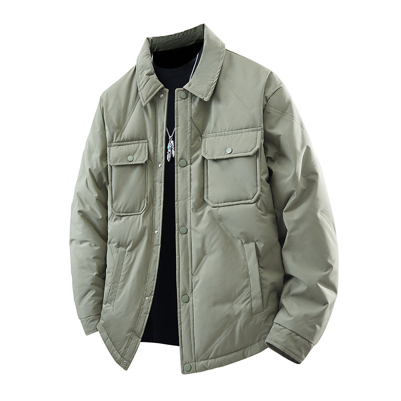 Herren Isolierte Winterjacke Funktionell Schwarz