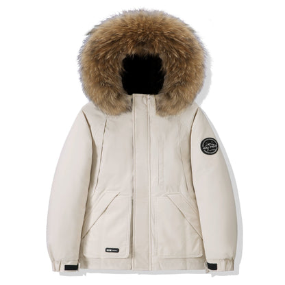 Herren Daunenjacke Winterfest Isoliert mit Kapuze