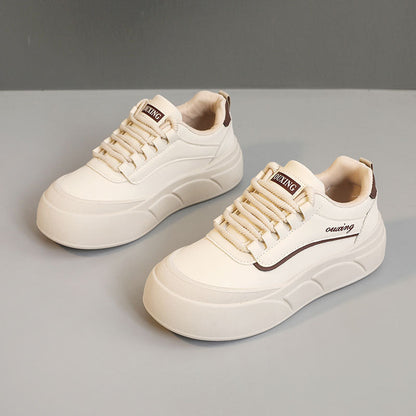 Damen Plateau Sneaker Bequem Mit Dämpfung