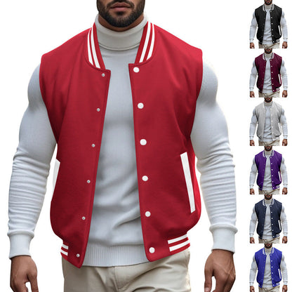 Herren Collegejacke Sportlich Modern Schnitt - BerlinGlamour