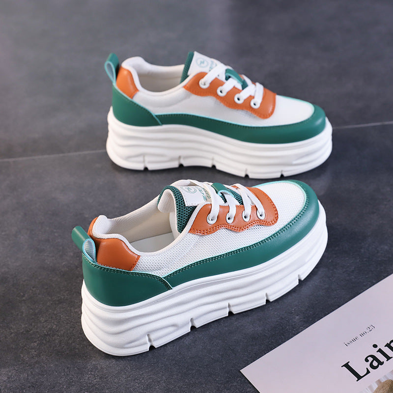 Damen Sneaker Hoch Plateau Komfortabel Modern