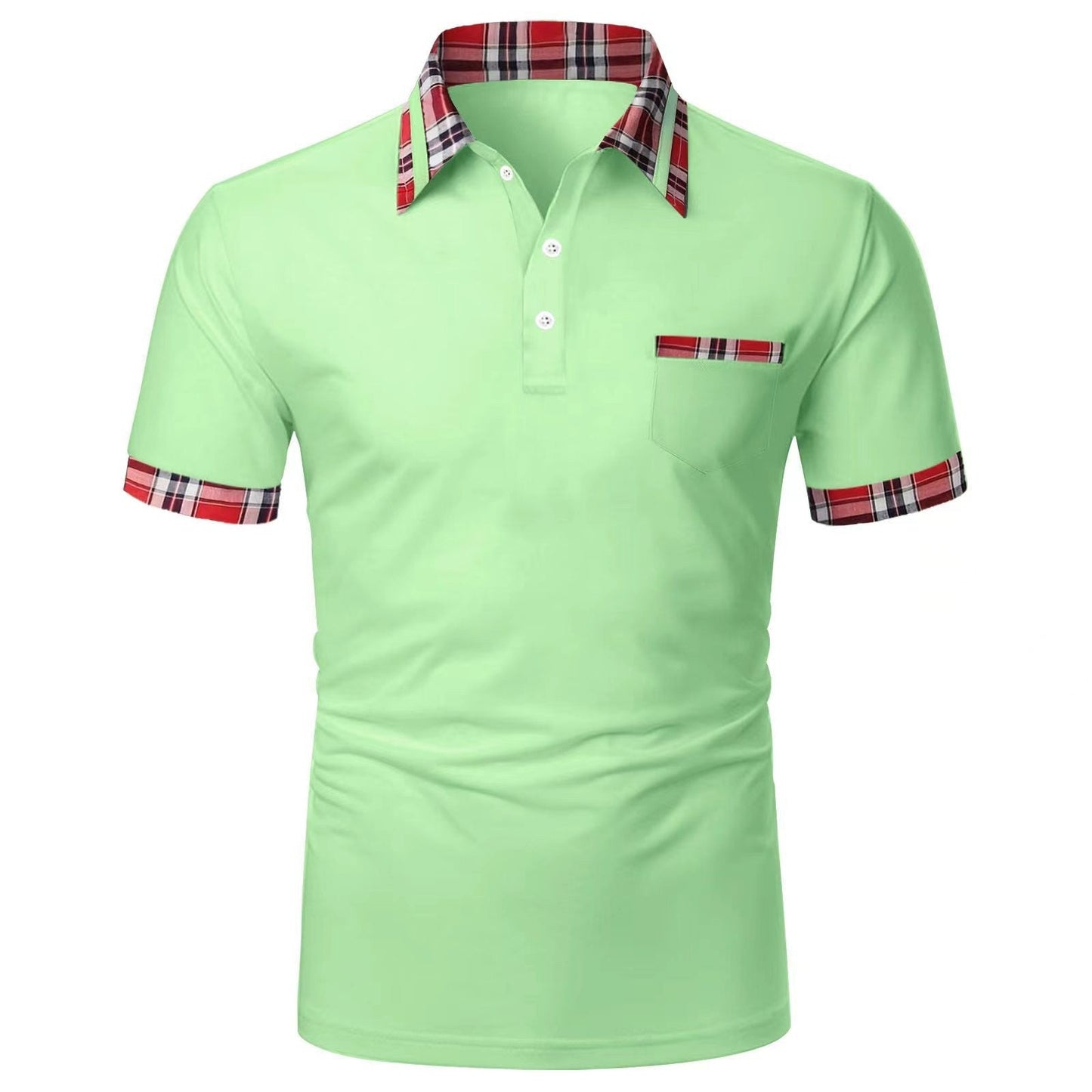 Herren Poloshirt Baumwoll Modern KontrastDetails