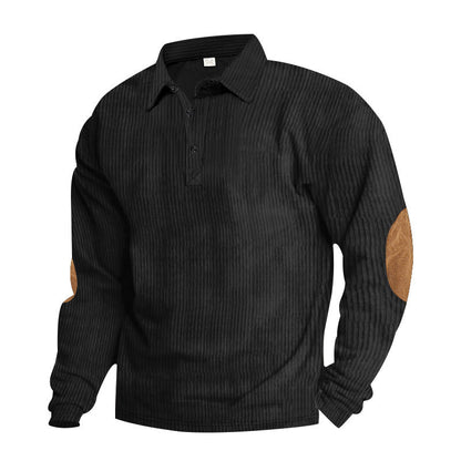 Herren Hemd Langarm Leder Optik Modern