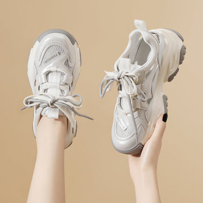 Damen Sneaker Sportlich Chunky atmungsaktiv Mesh