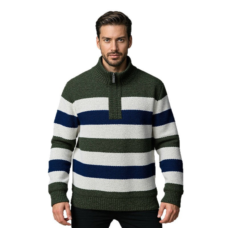 Herren Strickpullover Hochkragen Modern Casual