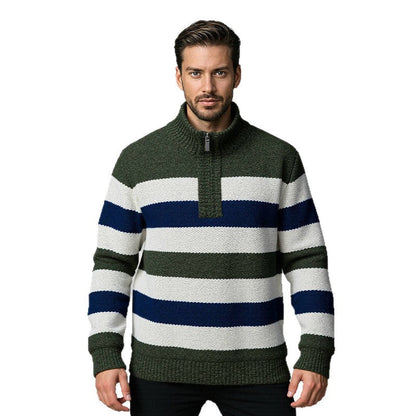 Herren Strickpullover Hochkragen Modern Casual