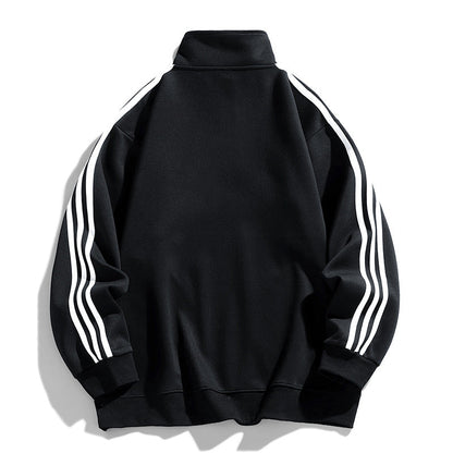 Herren Sportpullover mit Seitentaschen Modern Funktionell