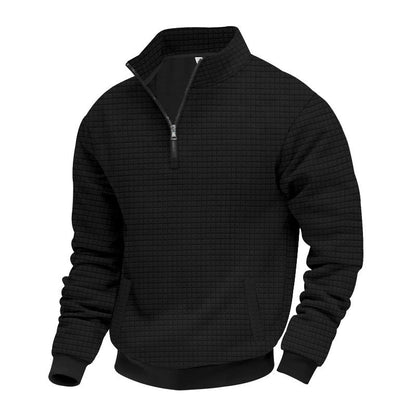 Herren Pullover Modern mit Kragen und Taschen