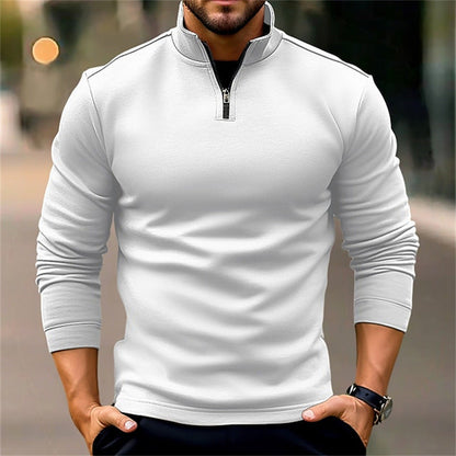 Herren Pullover Sportlich Kurz Reißverschluss Funktionell