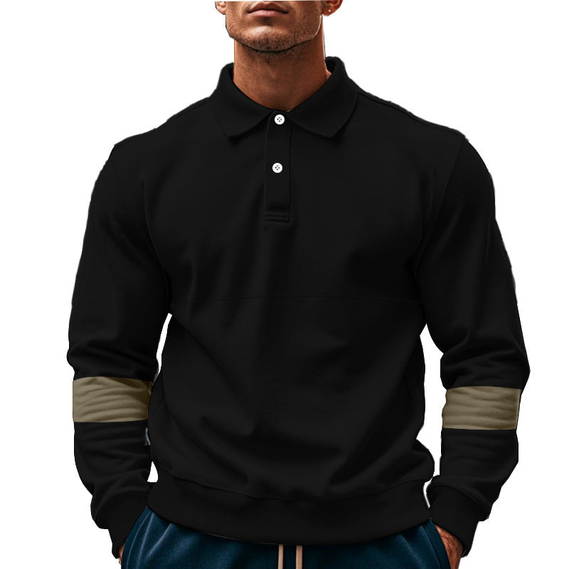 Herren Pullover Modern mit Kontraststreifen Trendy