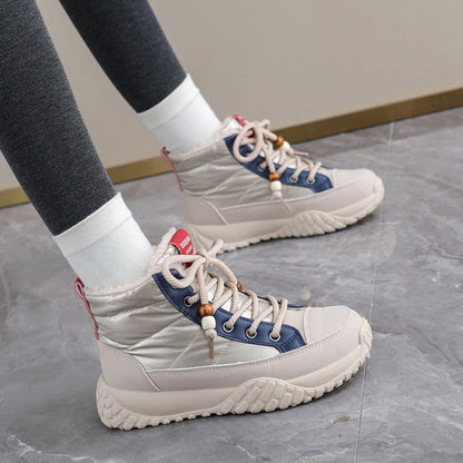 Damen Winter Sneaker High-Top Fleece Warm Isoliert