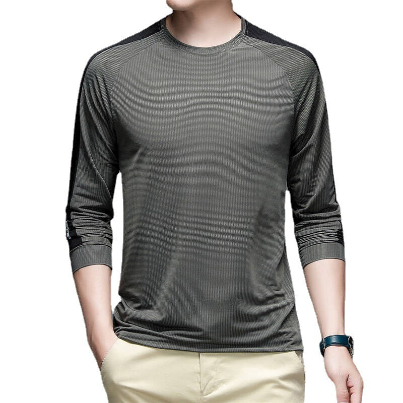 Herren Funktionsshirt Langarm Sportlich Feuchtigkeitsableitend