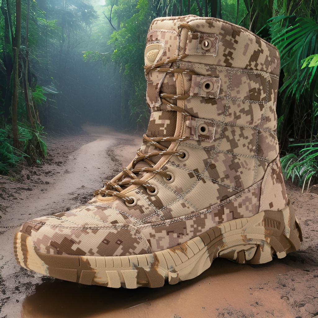 Herren Stiefel Camo Schnelltrocknend Outdoor Einsatzstiefel