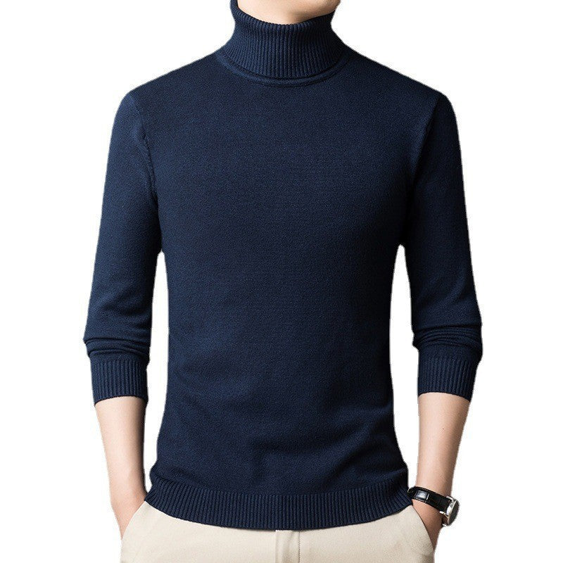 Herren Pullover Rollkragen Figurbetont Modern