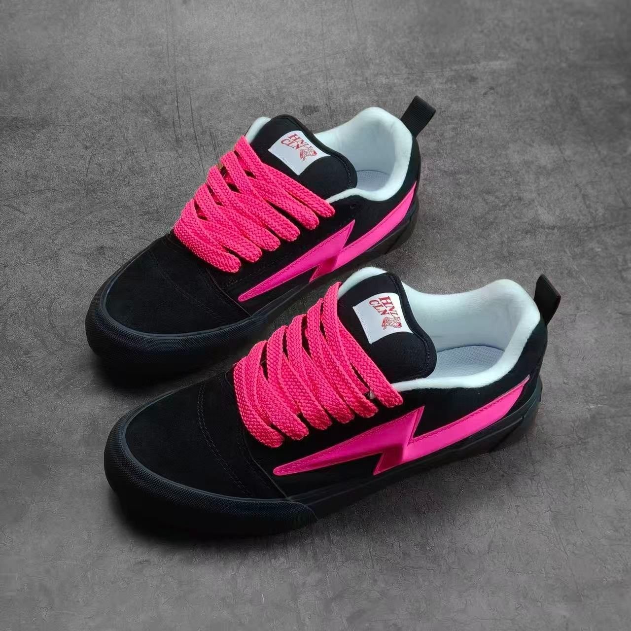 Damen Sneaker Sportlich Laufschuhe Blitz Design