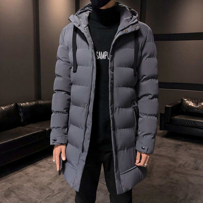 Herren Winterparka Isoliert Pufferjacke Kapuze Warm