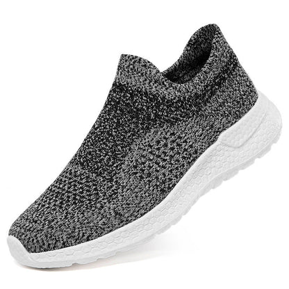 Damen Sneaker Sportlich Bequem Strick Schuhe