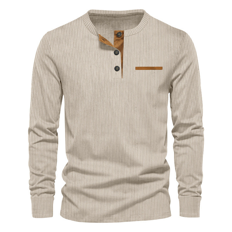 Herren Langarmshirt Gestreift Modern Berlin Style
