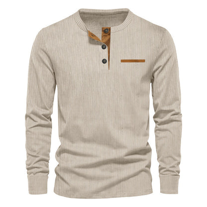Herren Langarmshirt Gestreift Modern Berlin Style