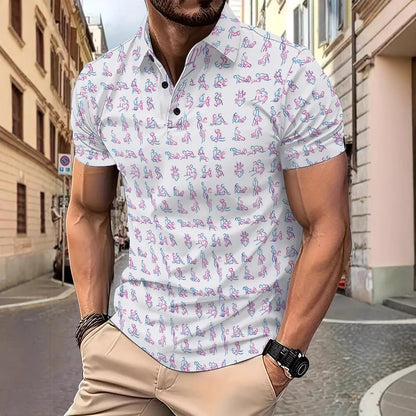 Herren Poloshirt Kurzarm Berlin Motivdruck Trendig - BerlinGlamour