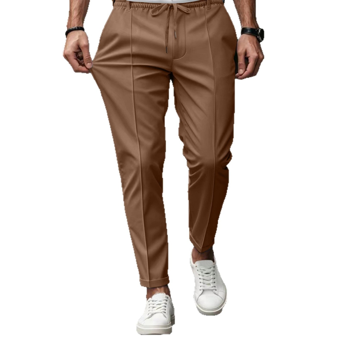 Herren Chino-Hose Elegant Mit Elastischem Bund
