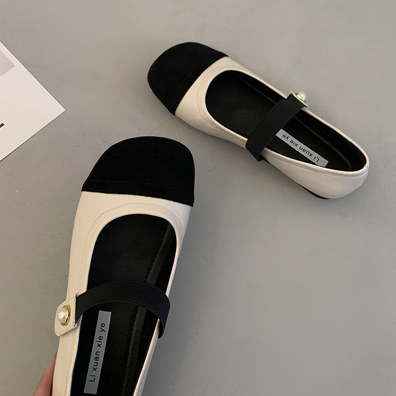 Damen Ballerinas Elegante Perlen Schuhe Modern
