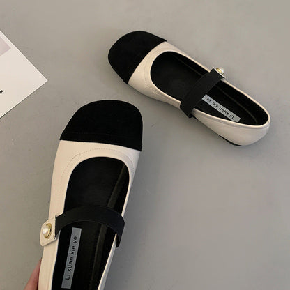 Damen Ballerinas Elegante Perlen Schuhe Modern