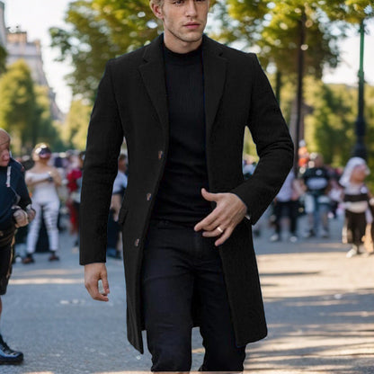 Eleganter Herren Mantel Modern Slim Fit