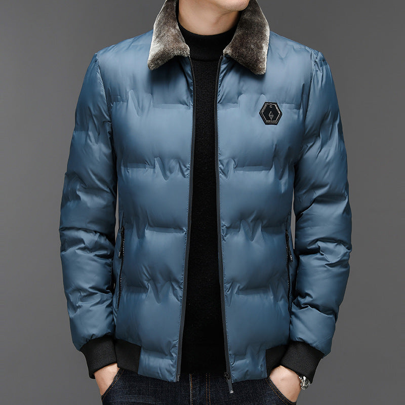 Herren Winterjacke Steppweste Weich Warm Elegant