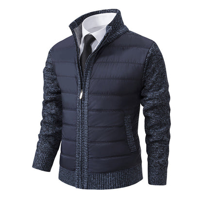 Herren Hybridjacke Gesteppt Modern Elastisch - BerlinGlamour