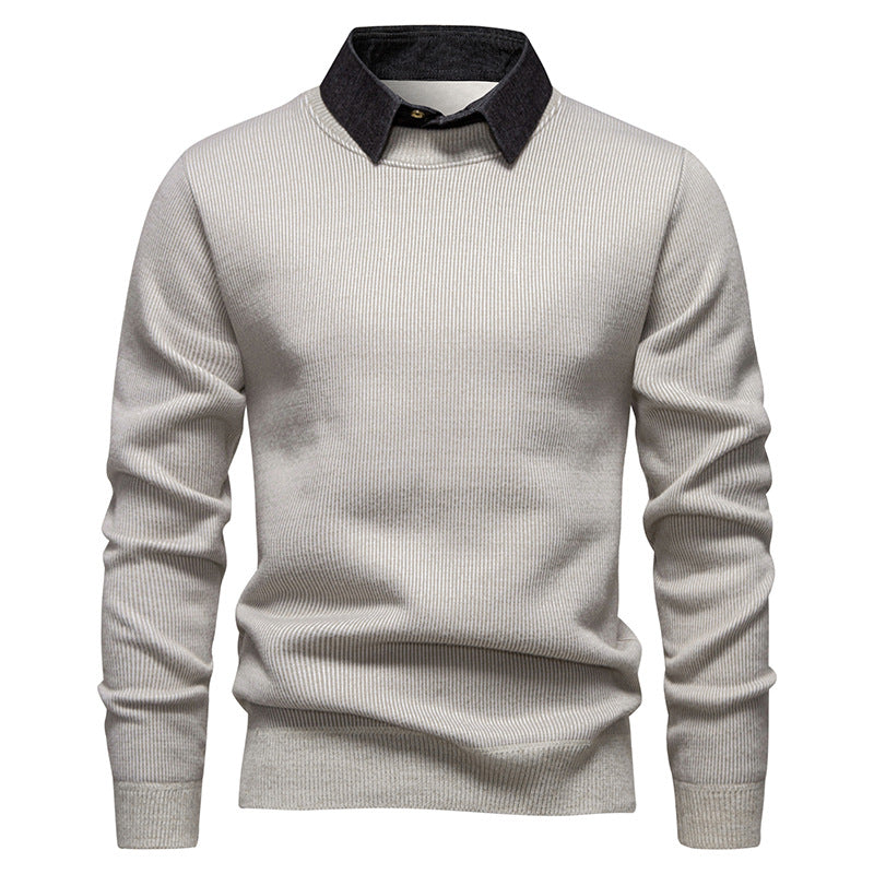 Herren Pullover Modern Kragen Hochwertig