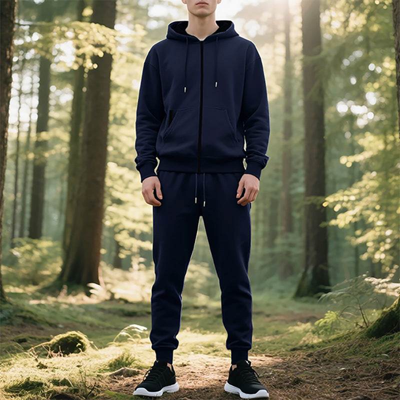 Herren Hoodie Jogginganzug Lässig Bequem Sportlich