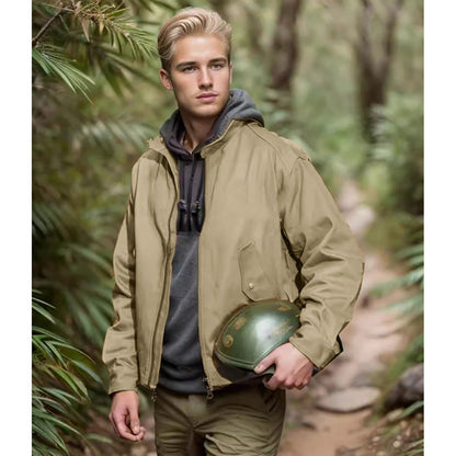 Herren Windjacke Sportlich Wasserabweisend
