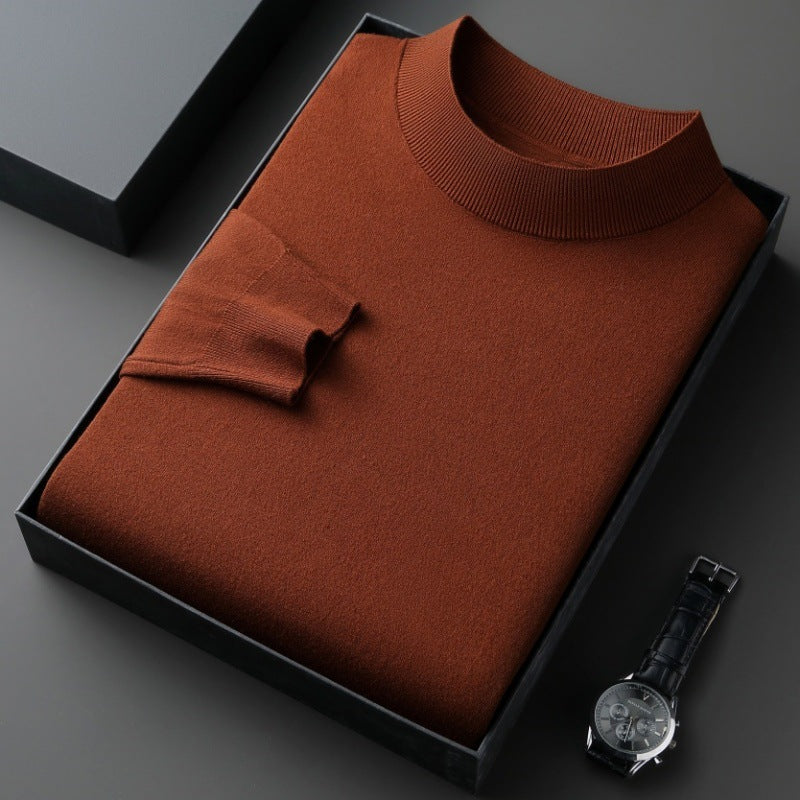 Eleganter Herren Pullover aus Baumwolle Fein Gestrickt