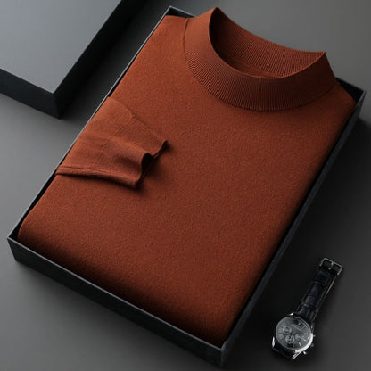 Eleganter Herren Pullover aus Baumwolle Fein Gestrickt
