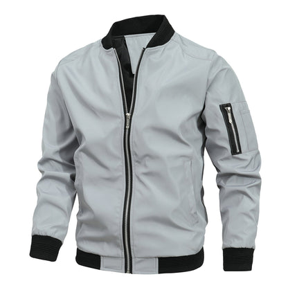 Herren Bomberjacke Leicht Modern Slim Fit