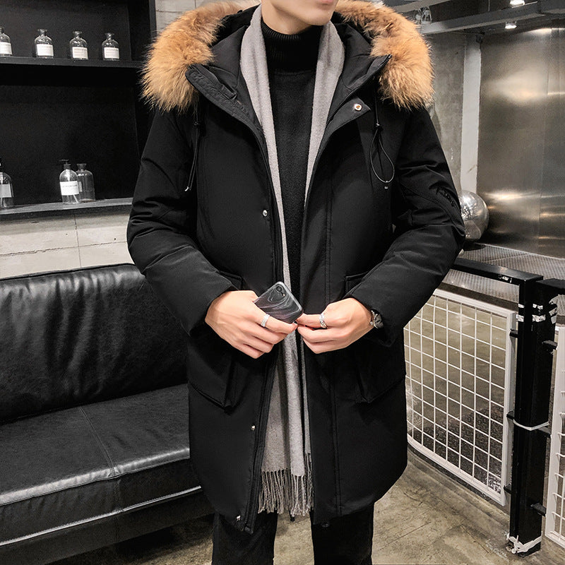 Herren Winterjacke Isoliert Wasserdicht mit Abnehmbarer Kapuze