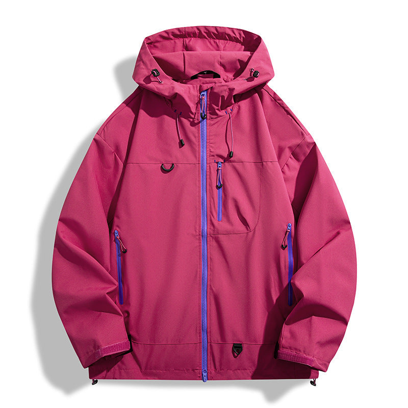 Wasserdichte Herren Outdoor-Jacke mit Kapuze Atmosaktiv