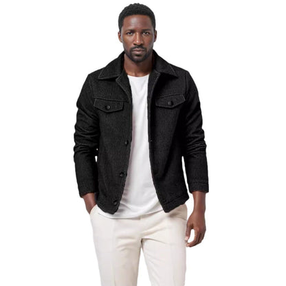 Herren Boucle-Jacke Modern Trendig Winter