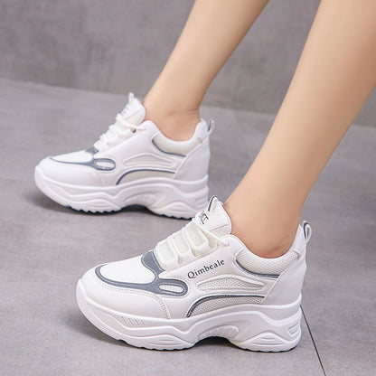 Damen Sneaker Chunky Komfortabel Laufsohle Sportlich