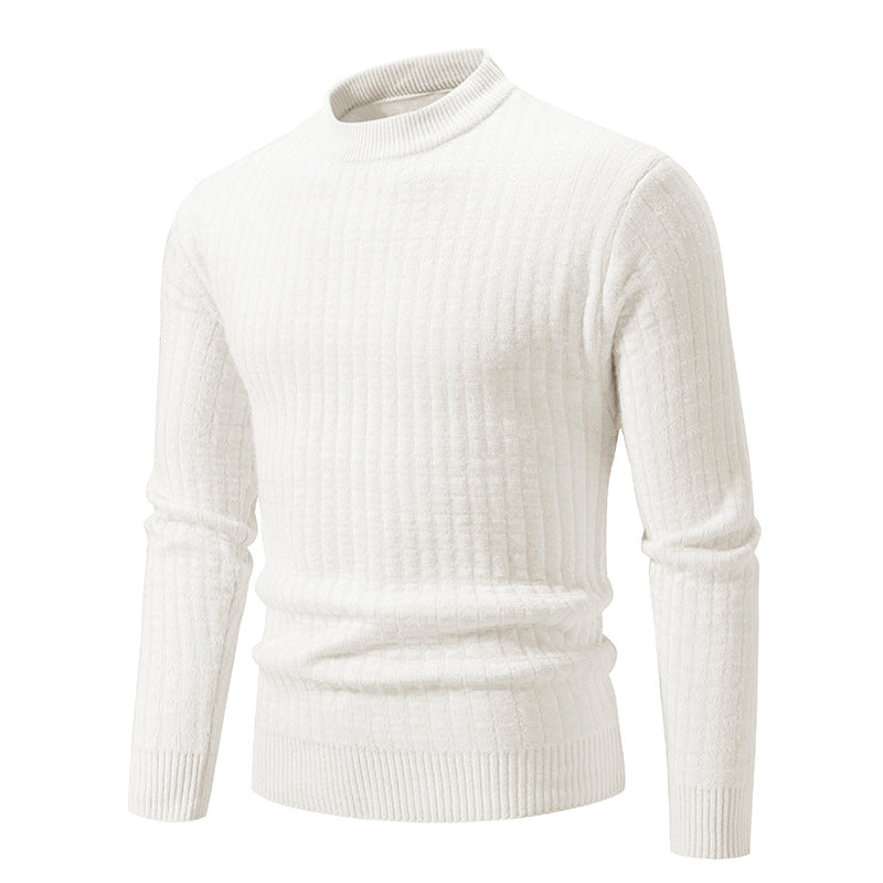 Herren Pullover Feinstrick Strukturiert Modern