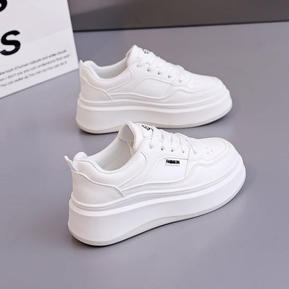 Damen Sneaker Hoch High Heel Chunky Laufsohlen