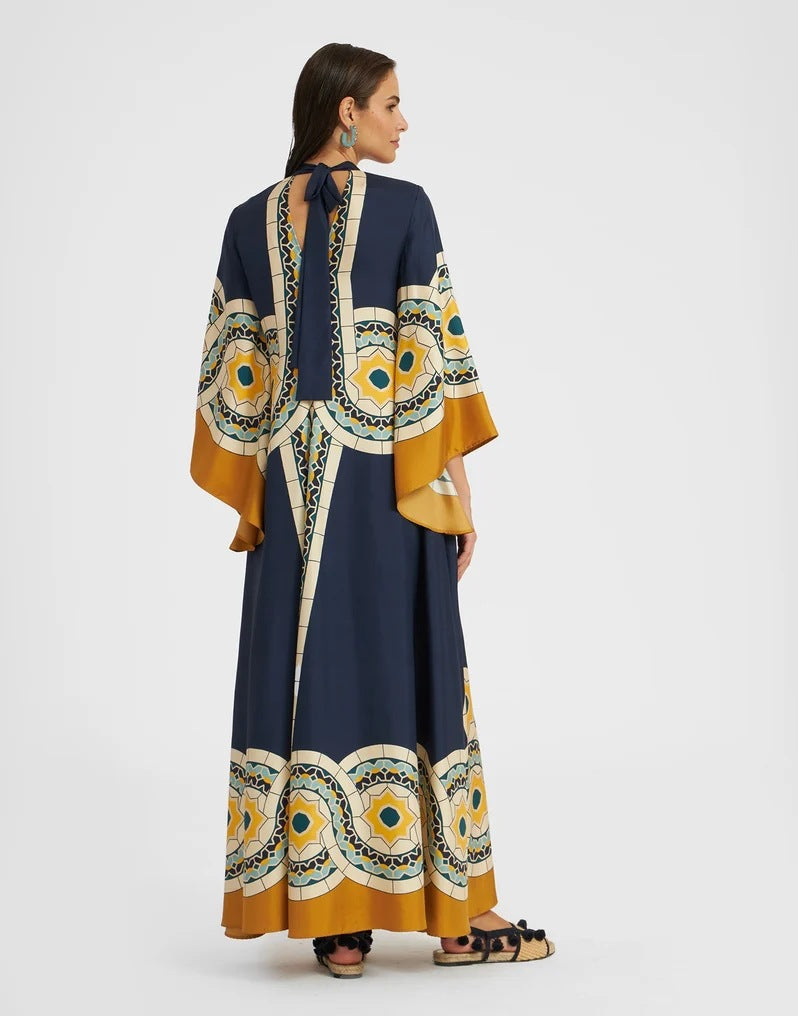 Viertelarmkleid mit Druck Damen Geschenk Berlin