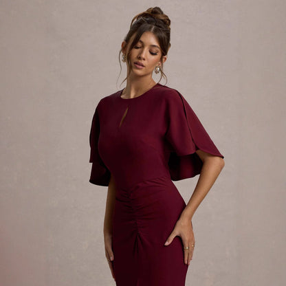 Elegantes Maxikleid Damen Lang Fließend Modern