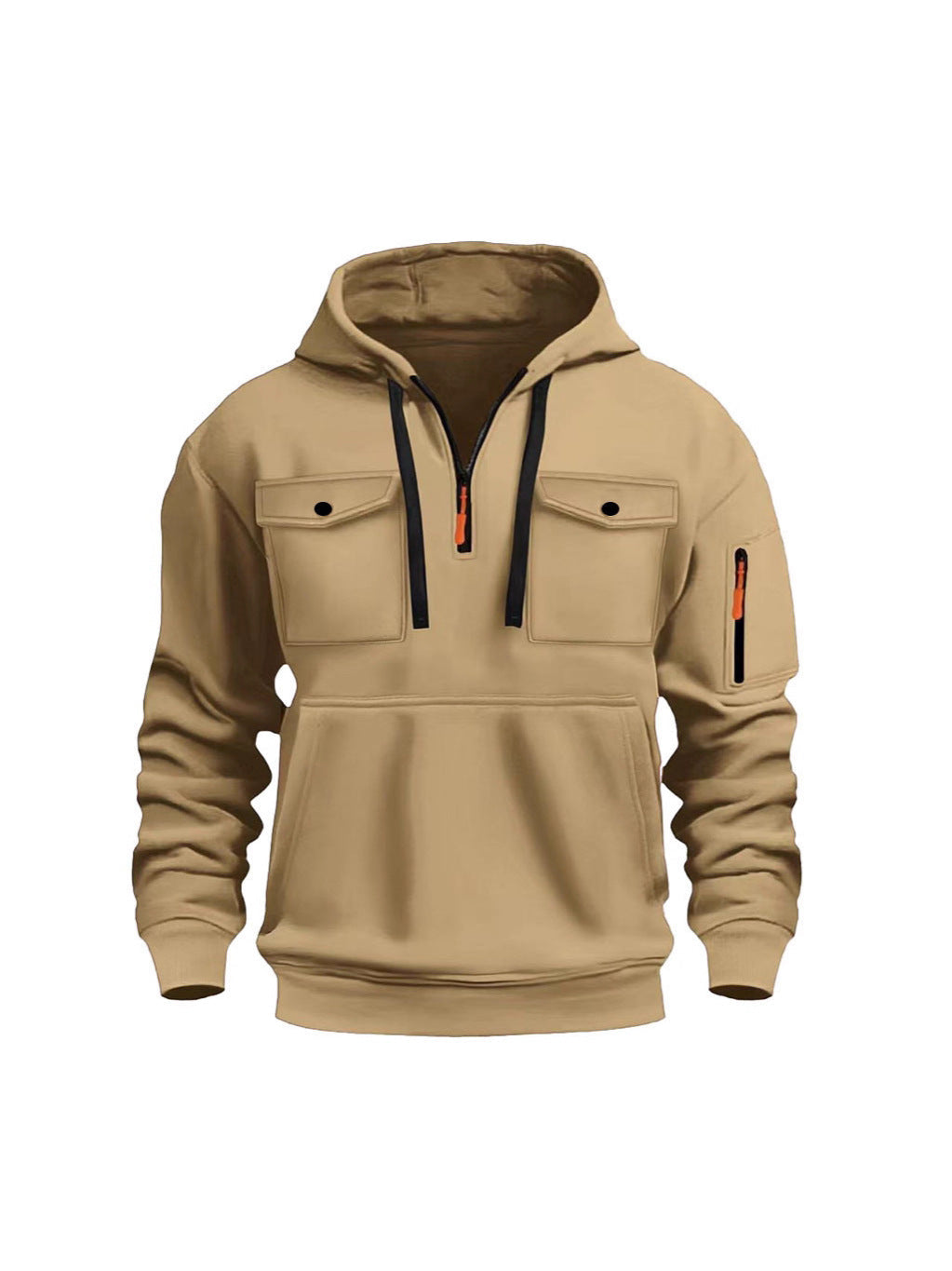 Funktionspullover Herren Warm mit Taschen Outdoor - BerlinGlamour