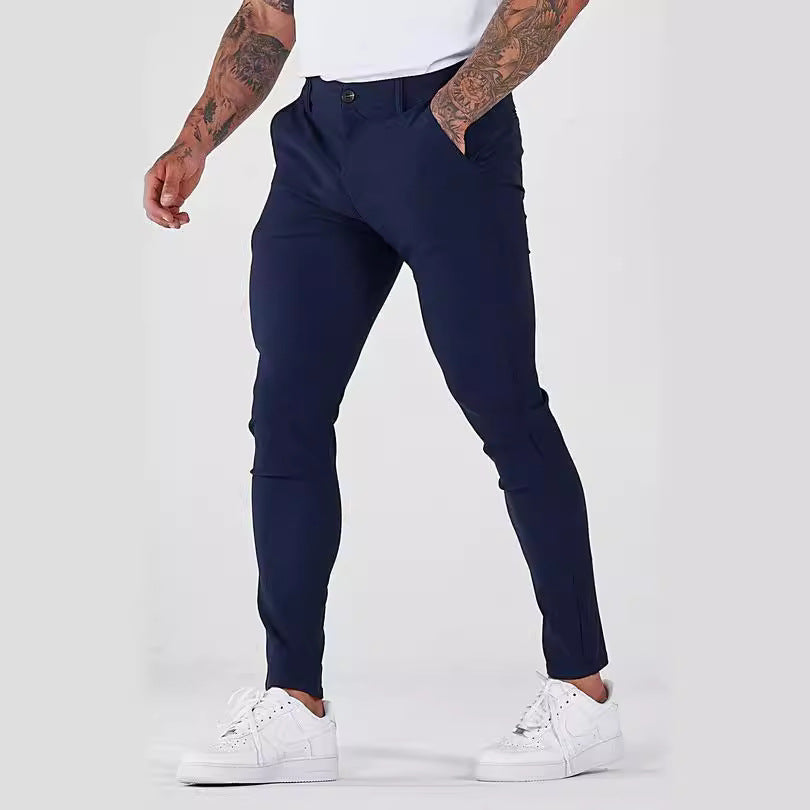 Herren Chinohose Slim Fit Elastisch Berlin Style