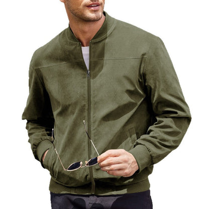 Herren Sportjacke Lässig mit Taschen Grau
