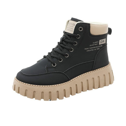 Damen Sneaker High-Top Komfortabel Rutschfest Mit Dämpfung