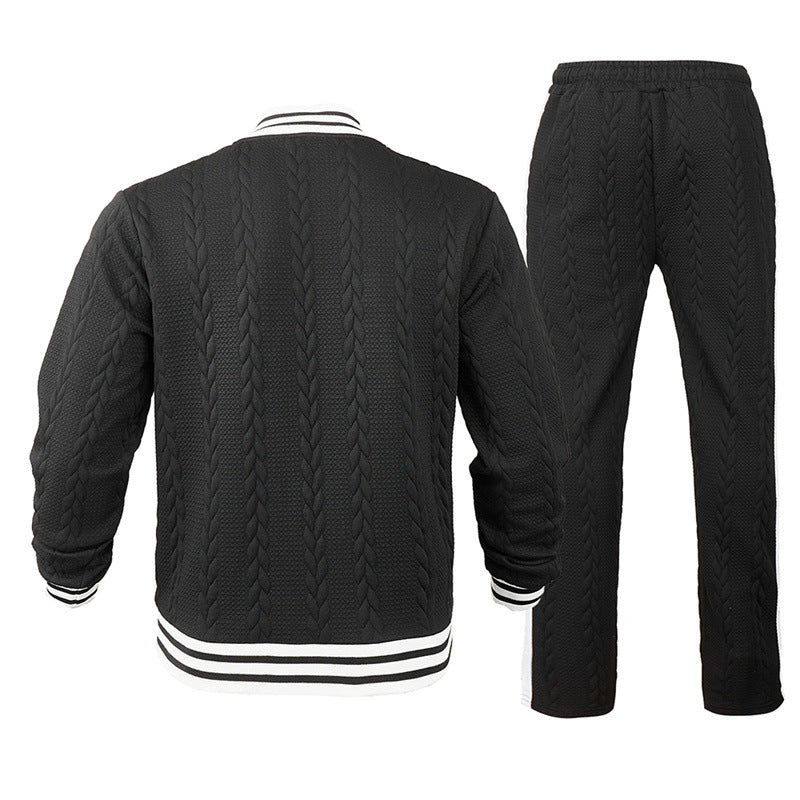Herren Bomberjacke Sportlich Mit Kontraststreifen Modern