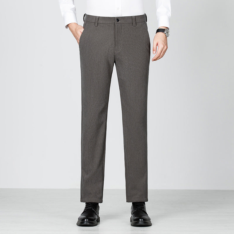 Herren Anzughose Slim Fit Modern Elegant Schwarz